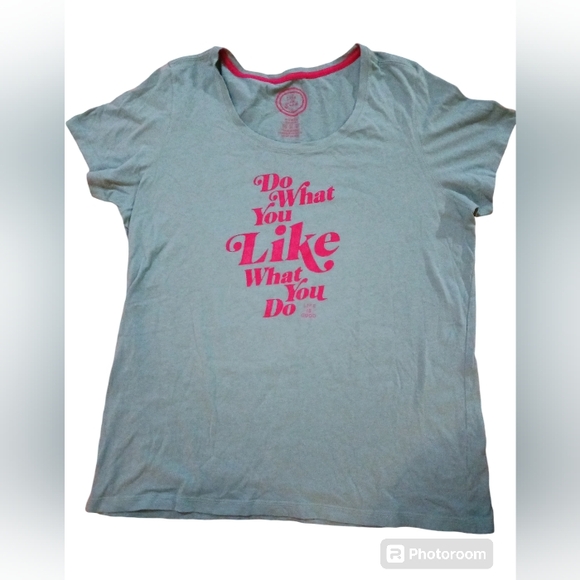LIFE IS GOOD tee.  RARE FIND.  Womens.  Teal blue.  Size XL. - Picture 1 of 7